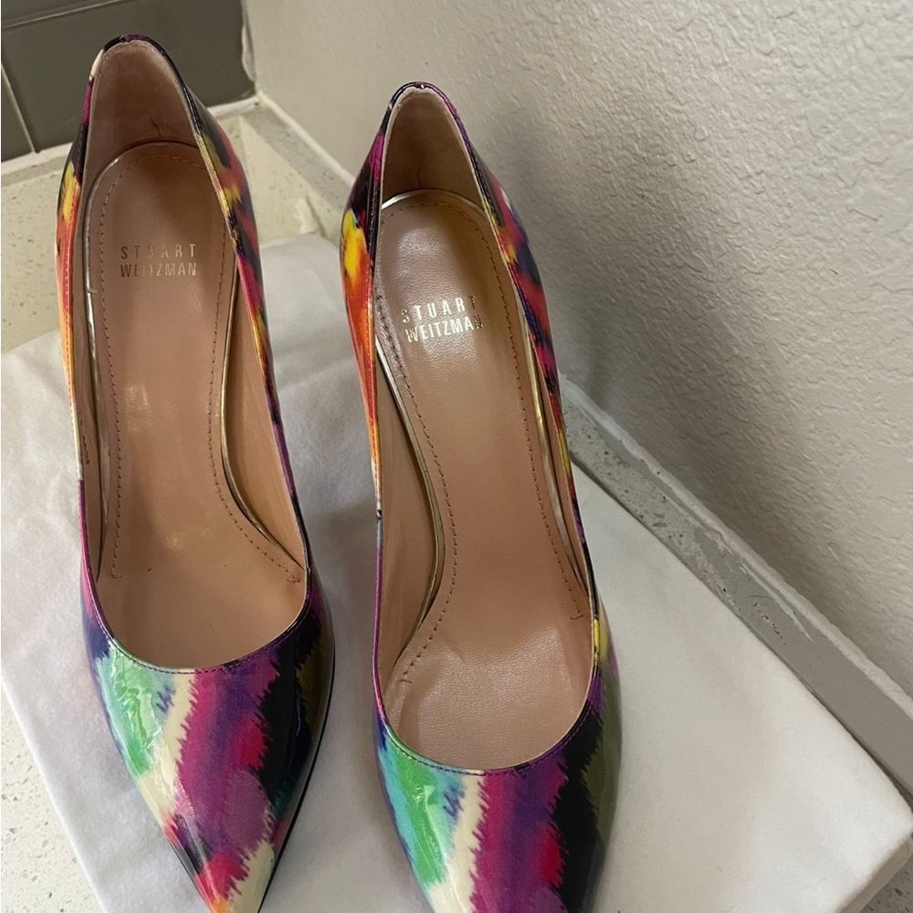 Stuart Weitzman Vibrant Multicolor Heels